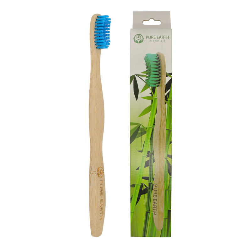 blue bamboo toothbrush 