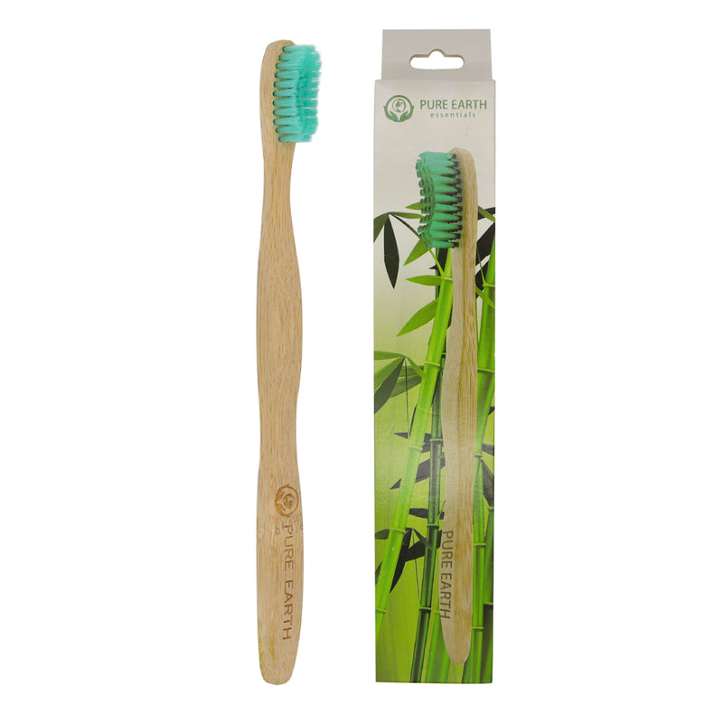 green bamboo toothbrush 