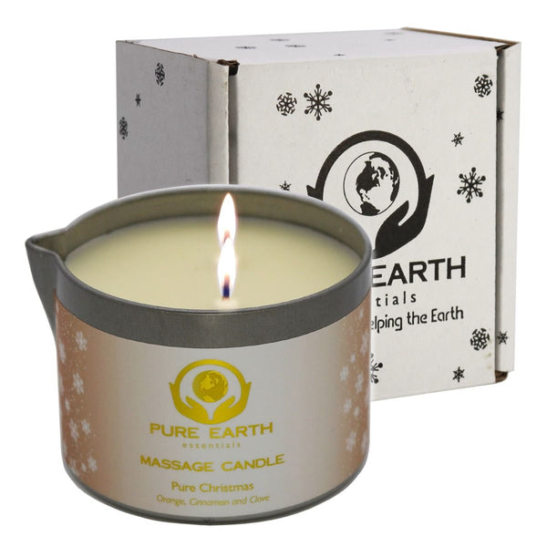 Pure Earth Essentials christmas candle 