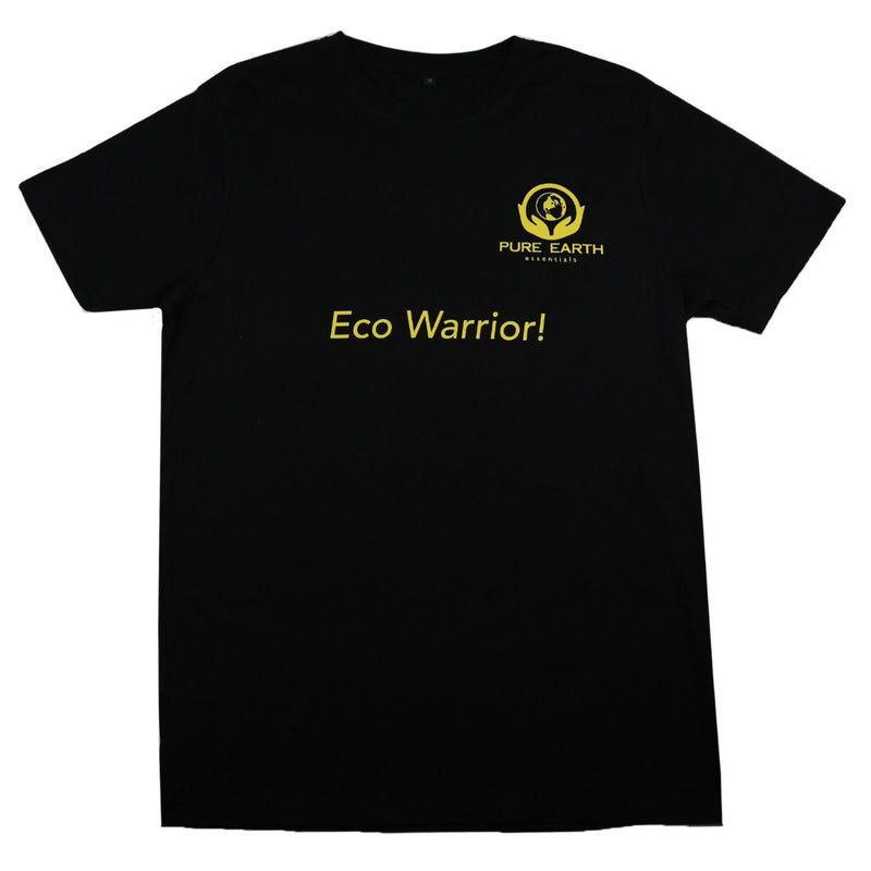 Pure Earth Essentials Black eco warrior t-shirt