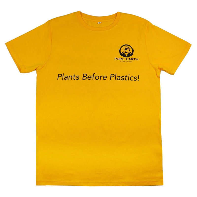 Yellow plants before plastics t-shirt