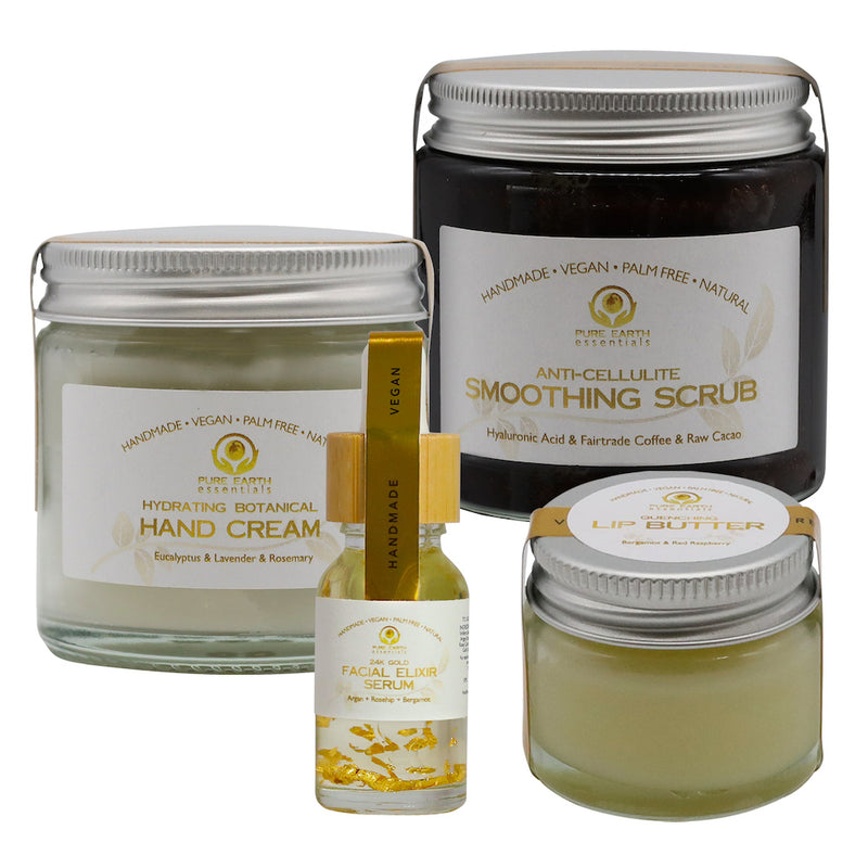 hand cream smoothing scrub facial oil and lip butter