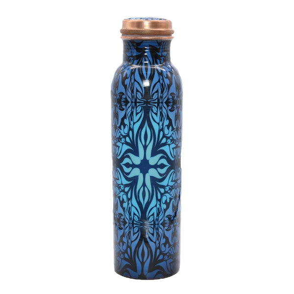 copper water bottle with indian design 