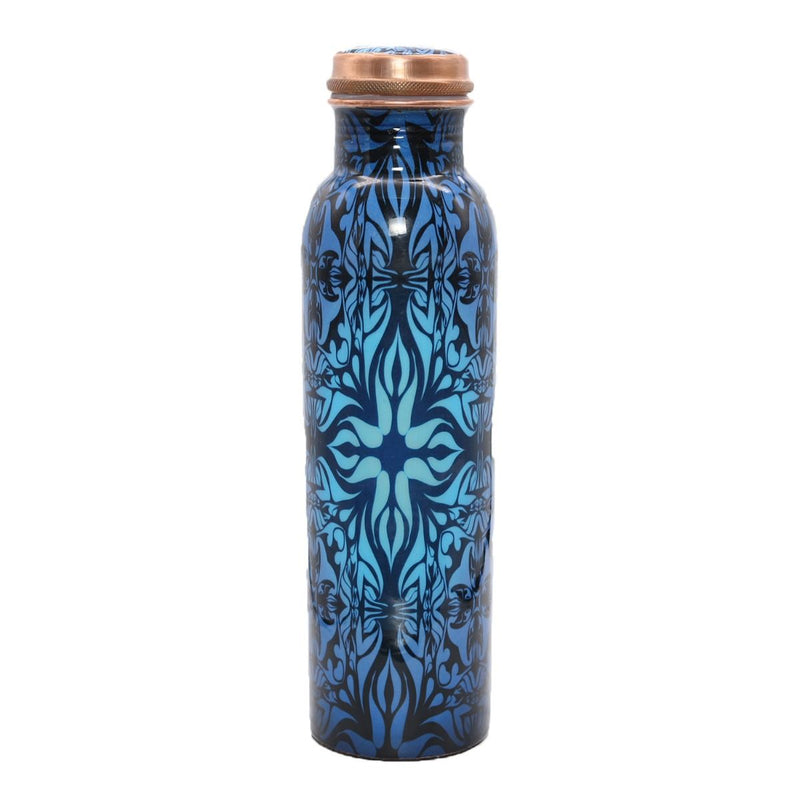 copper water bottle with indian design 