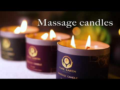 massage oil candle video 