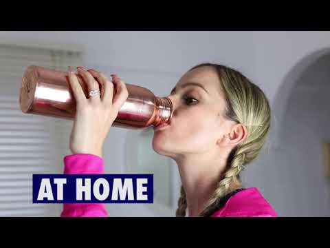 copper water bottle video 