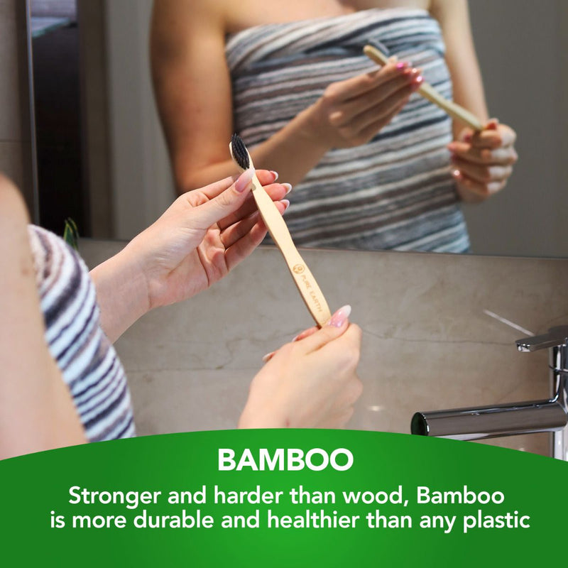 Charcoal bamboo toothbrush benefit 